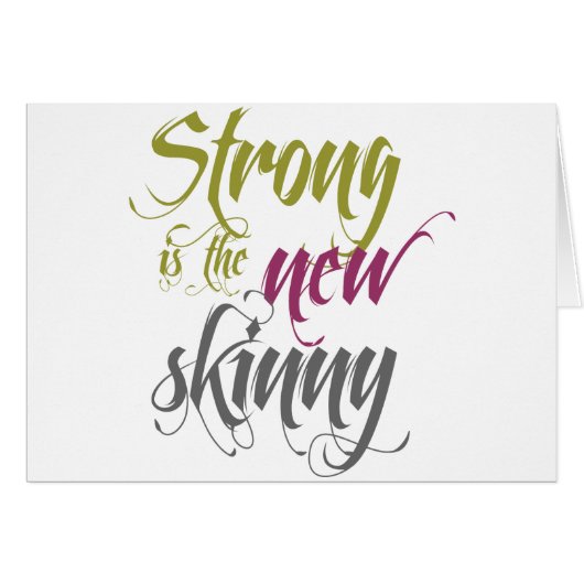 Strong is the New Skinny - Script Cards (Front Horizontal)
