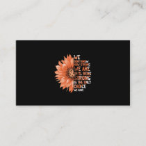 Strong Is The Only Choice Uterine Cancer Awareness Business Card