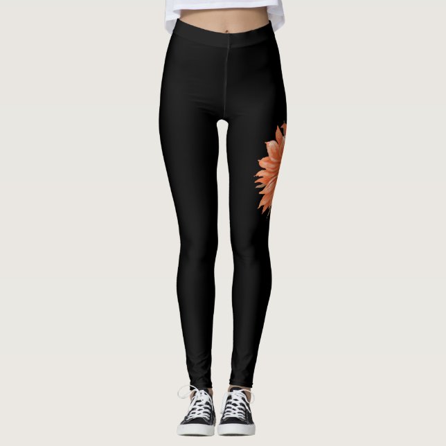 Strong Is The Only Choice Uterine Cancer Awareness Leggings (Front)