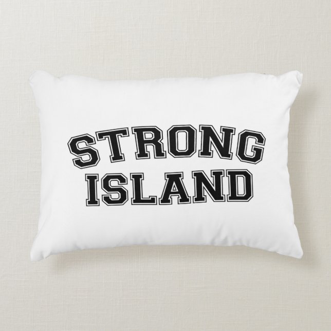 Strong Island, NYC, USA Accent Pillow (Front)