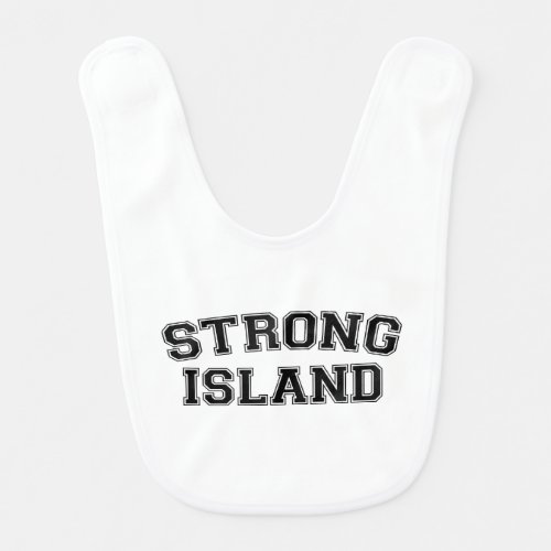 Strong Island NYC USA Baby Bib