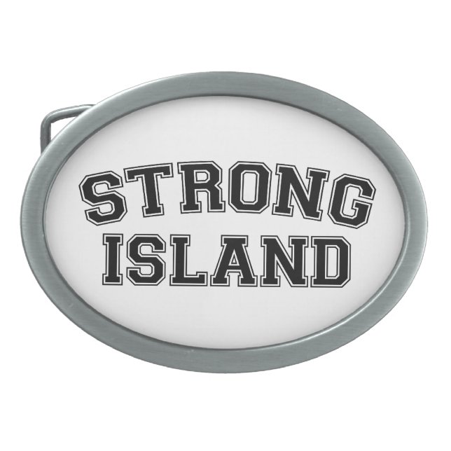 Strong Island, NYC, USA Belt Buckle (Front)