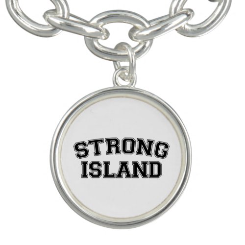 Strong Island NYC USA Charm Bracelet