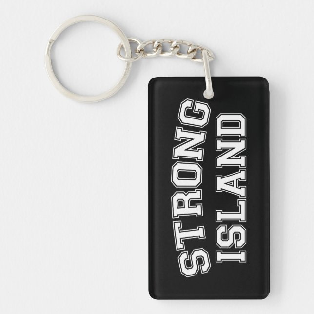 Strong Island, NYC, USA Keychain (Front)