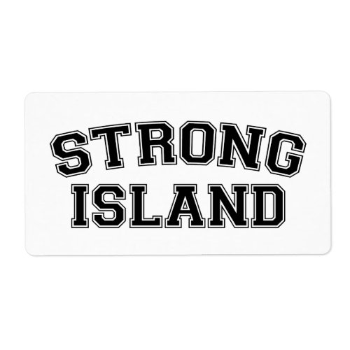 Strong Island NYC USA Label