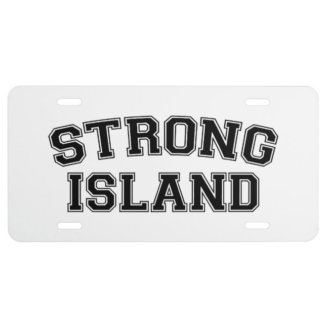 Strong Island, NYC, USA License Plate (Front)