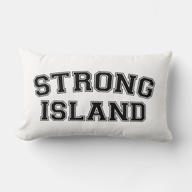 Strong Island, NYC, USA Lumbar Pillow (Front)