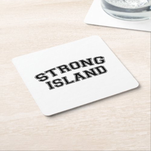 Strong Island NYC USA Square Paper Coaster