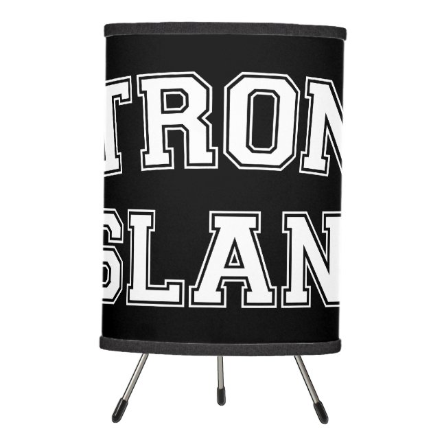 Strong Island, NYC, USA Tripod Lamp (Front)