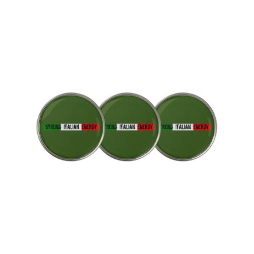 Strong italian energy   golf ball marker