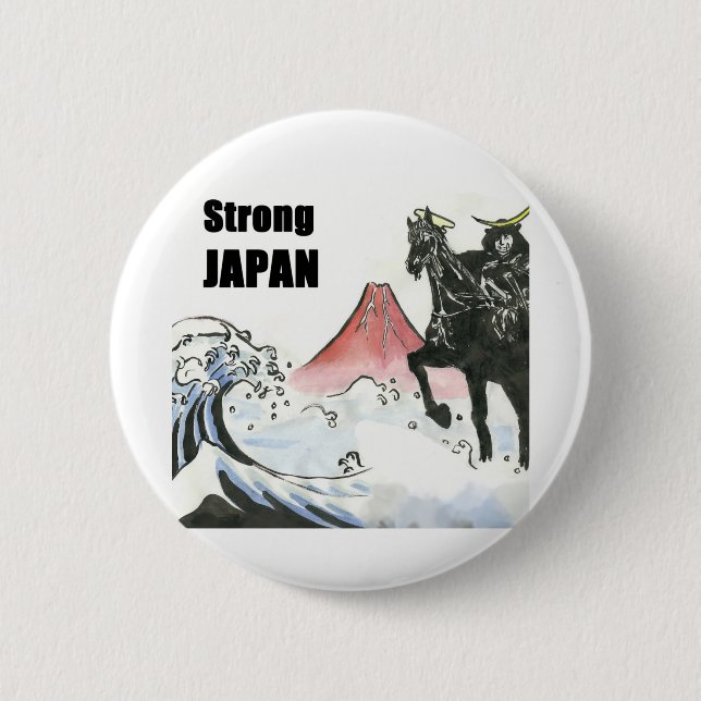 Strong JAPAN Pinback Button (Front)
