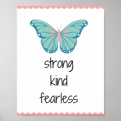 Strong kind fearless poster 