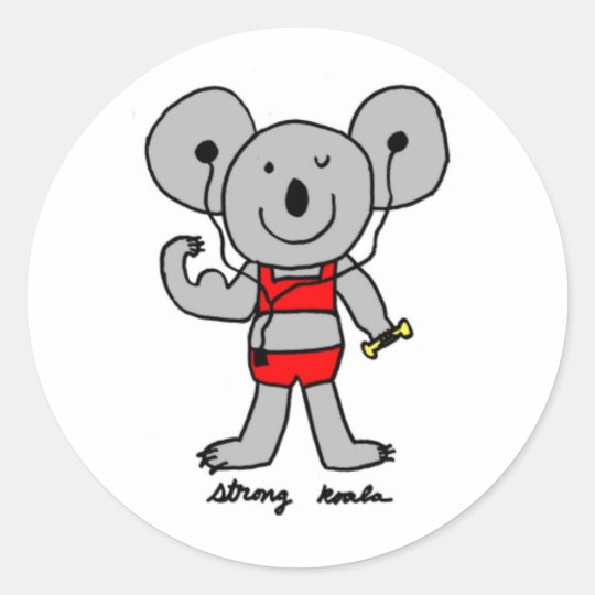 Strong Koala Stickers Zazzle