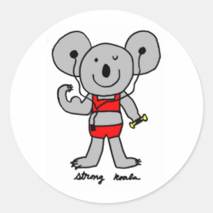 Strong Koala Stickers
