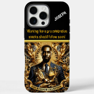 Strong Lawyer in a Grand Courtroom iPhone 16 Pro Max Case
