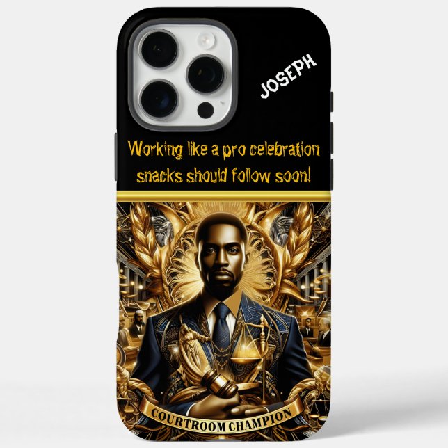 Strong Lawyer in a Grand Courtroom Case-Mate iPhone Case (Back)