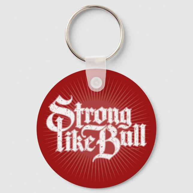 Strong Like Bull Keychain (Front)