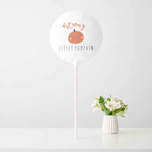 strong little pumpkin childhood cancer balloon