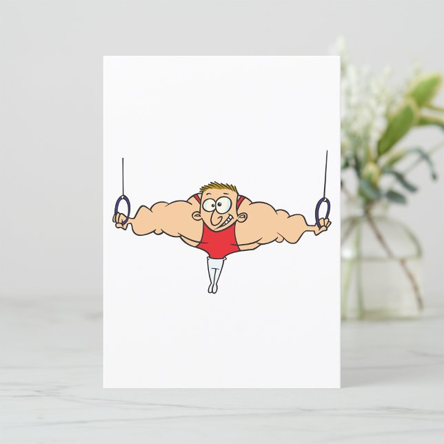 Strong Man Gymnast Invitations (Creator Uploaded)