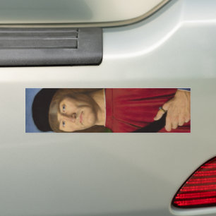 Strong Man With a Pink Carnation (Renaissance Art) Bumper Sticker
