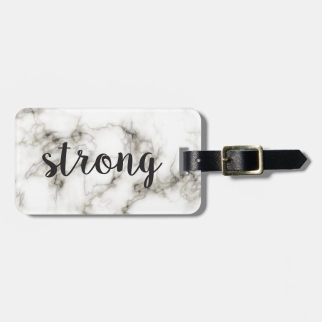 Strong marble luggage tag (Front Horizontal)