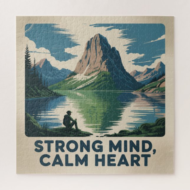 Strong Mind, Calm Heart Jigsaw Puzzle (Vertical)