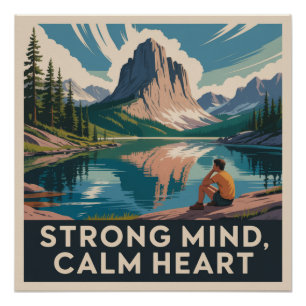 Strong Mind, Calm Heart Poster