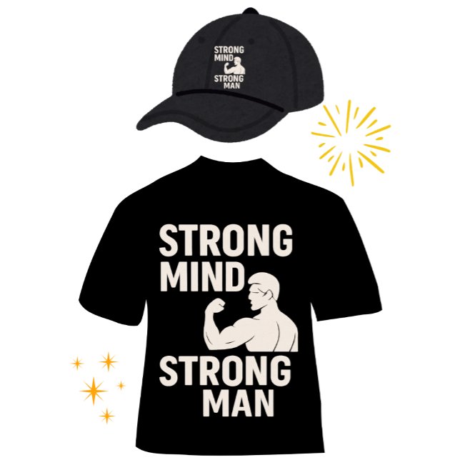 Strong Mind Strong Man T-Shirt (Creator Uploaded)