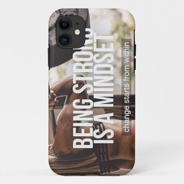 Strong Mindset - Women's Fitness Inspirational Case-Mate iPhone Case (Back)