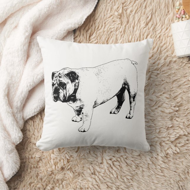 Strong Minimal Form Throw Pillow (Blanket)