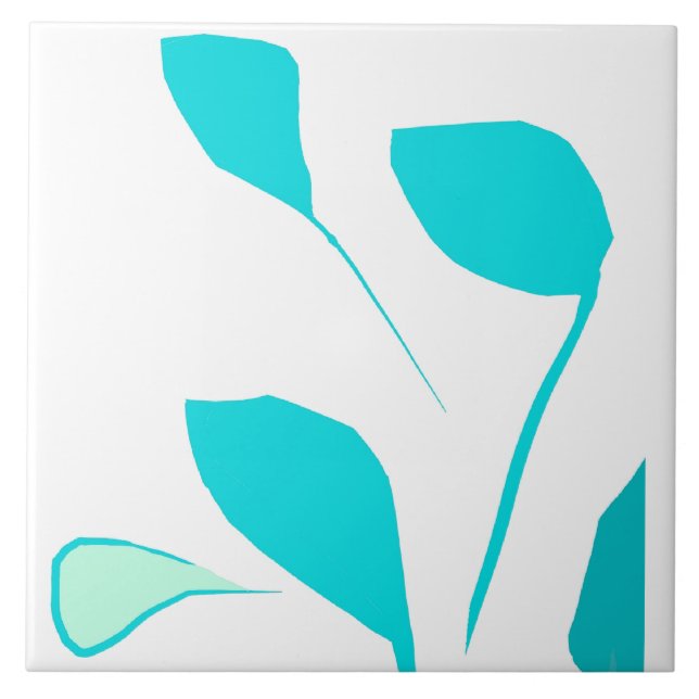 Strong mint blades Ceramic Tile (Front)