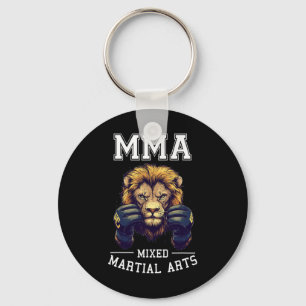 Strong Mma Lion - Thai Boxing Cage Fighting Keychain