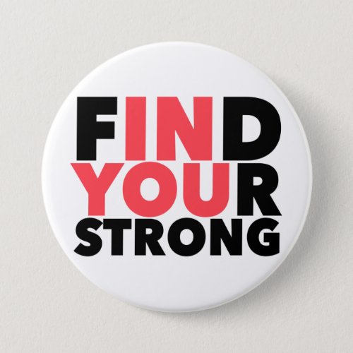 Strong Motivational Quote Button