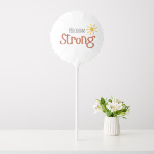 strong #name childhood cancer Balloon gift