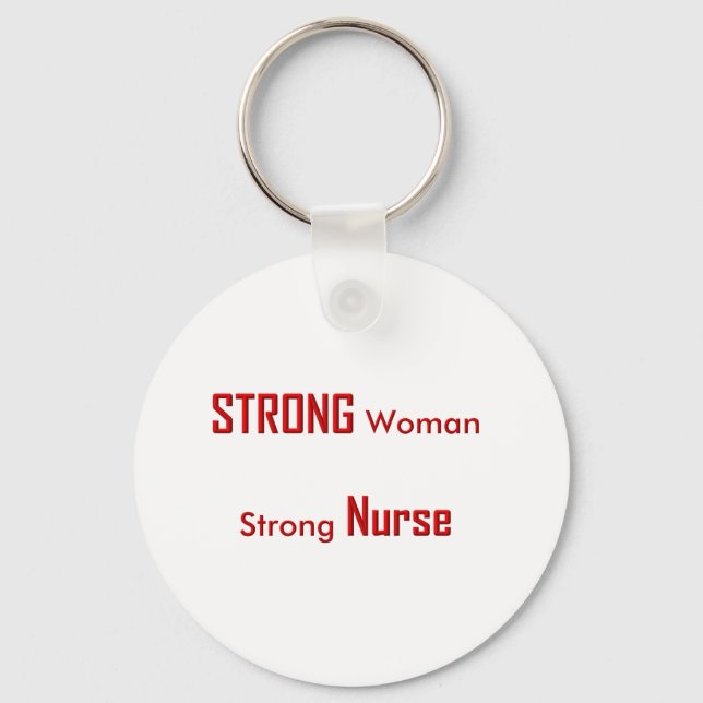 Strong Nurse Keychain (Front)