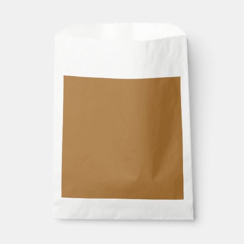  strong orangebrown solid color favor bag