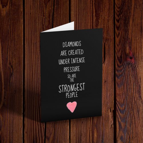 Strong People Inspirational Encouraging  Card