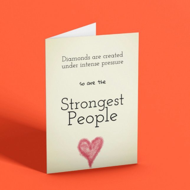 Strong People Inspirational Encouraging Card (Creator Uploaded)