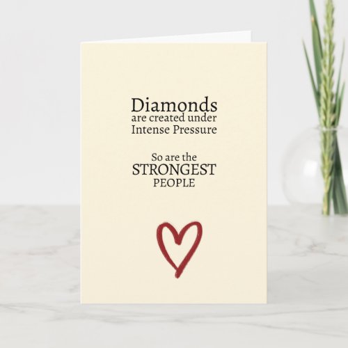 Strong People Inspirational Encouraging Card