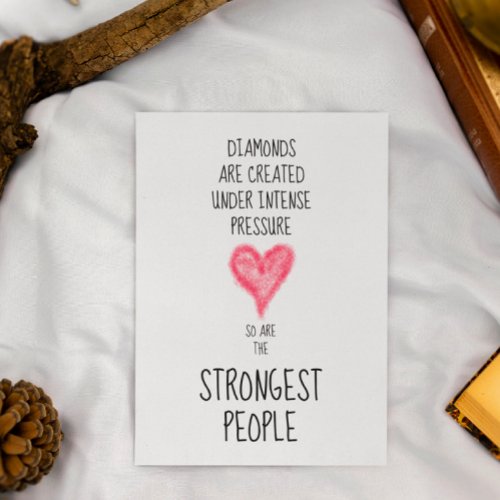 Strong People Inspirational Postcard