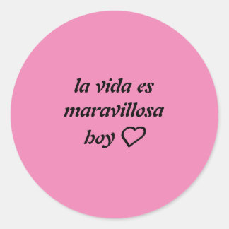 strong pink sticker with phrase