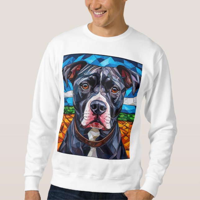 Strong Pitbull dog Sweatshirt (Front)