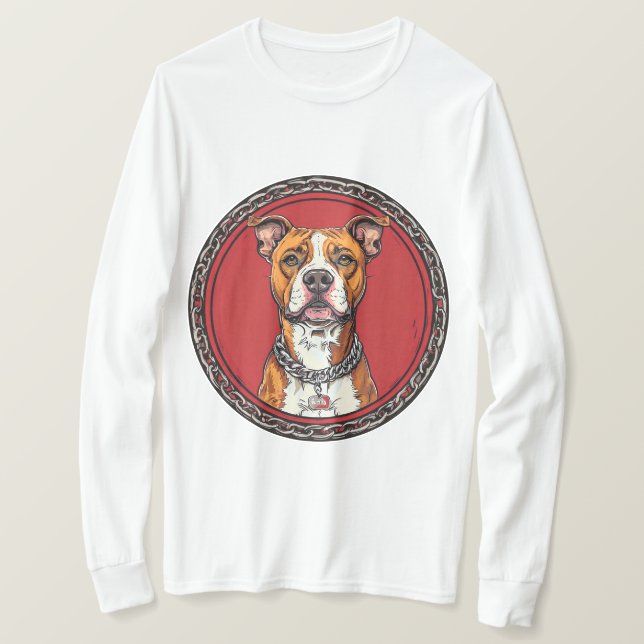 Strong Pitbull dog T-Shirt (Design Front)