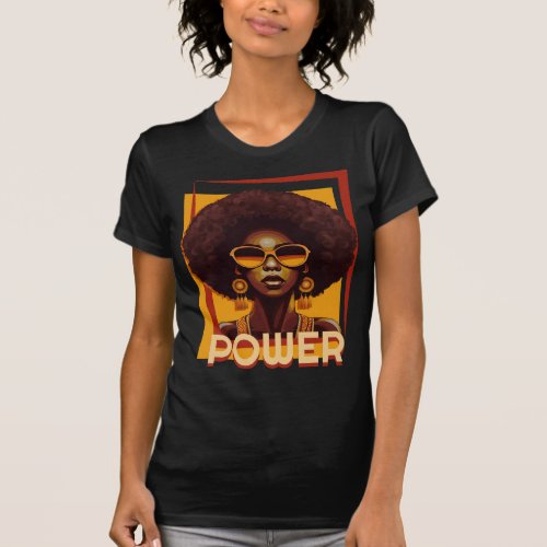 Strong Powerful Woman Angela Davis T_Shirt