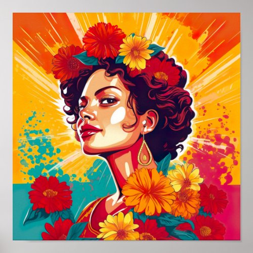 Strong  Proud Mexican_American Woman Print
