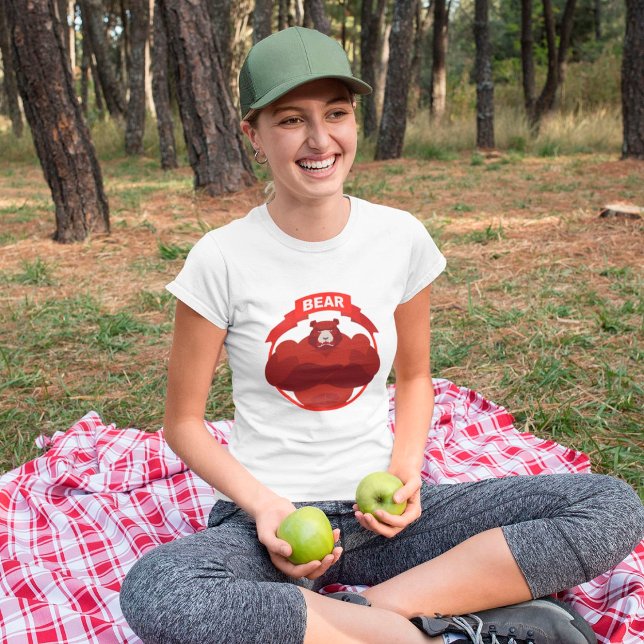 Strong Red Bear T-Shirt (Creator Uploaded)