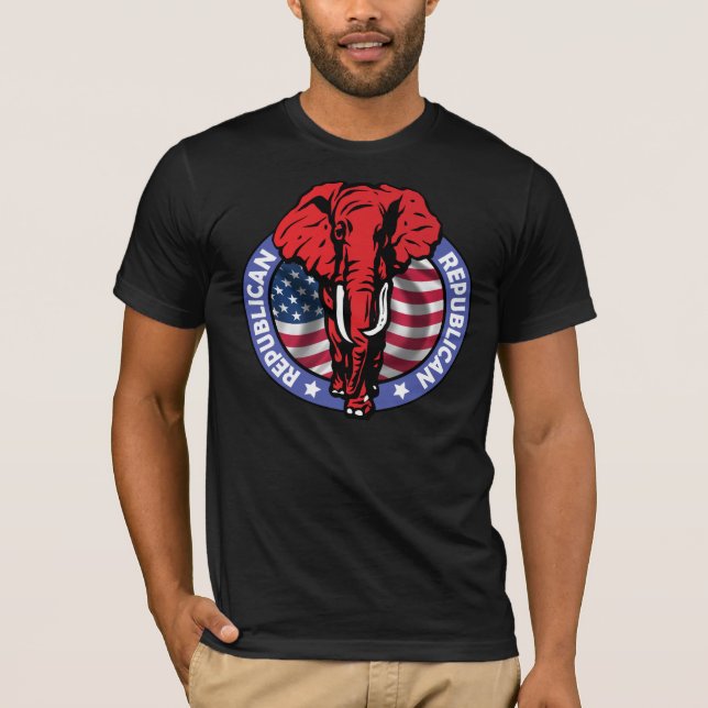 Strong, Republican Elephant T-Shirt (Front)