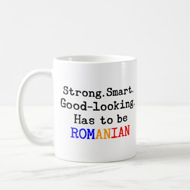 strong Romanian Coffee Mug (Left)