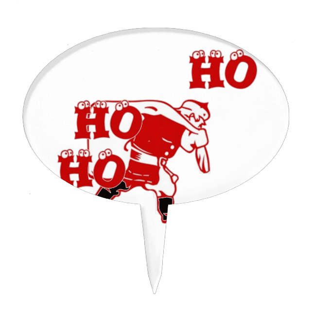 Strong Santa Ho Ho Ho Collection Cake Topper (Front)