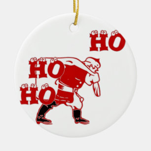 Strong Santa Ho Ho Ho Collection Ceramic Ornament
